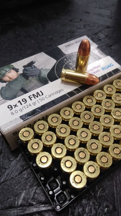 Náboje 9mm Luger 124 grs. (Ruag) č.1