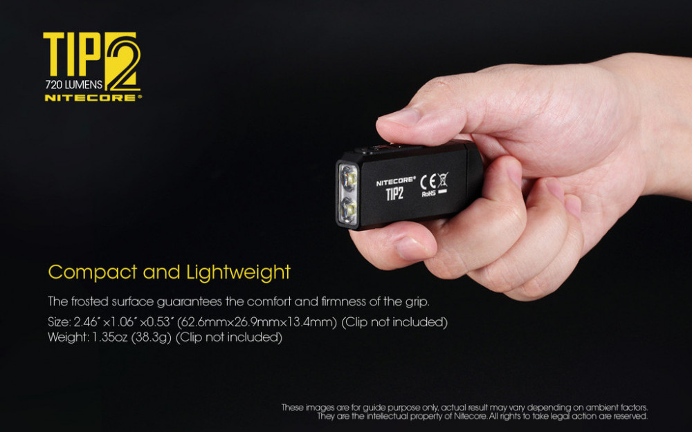 NITECORE TIP2, 720 lm, nabíjecí, černá č.25