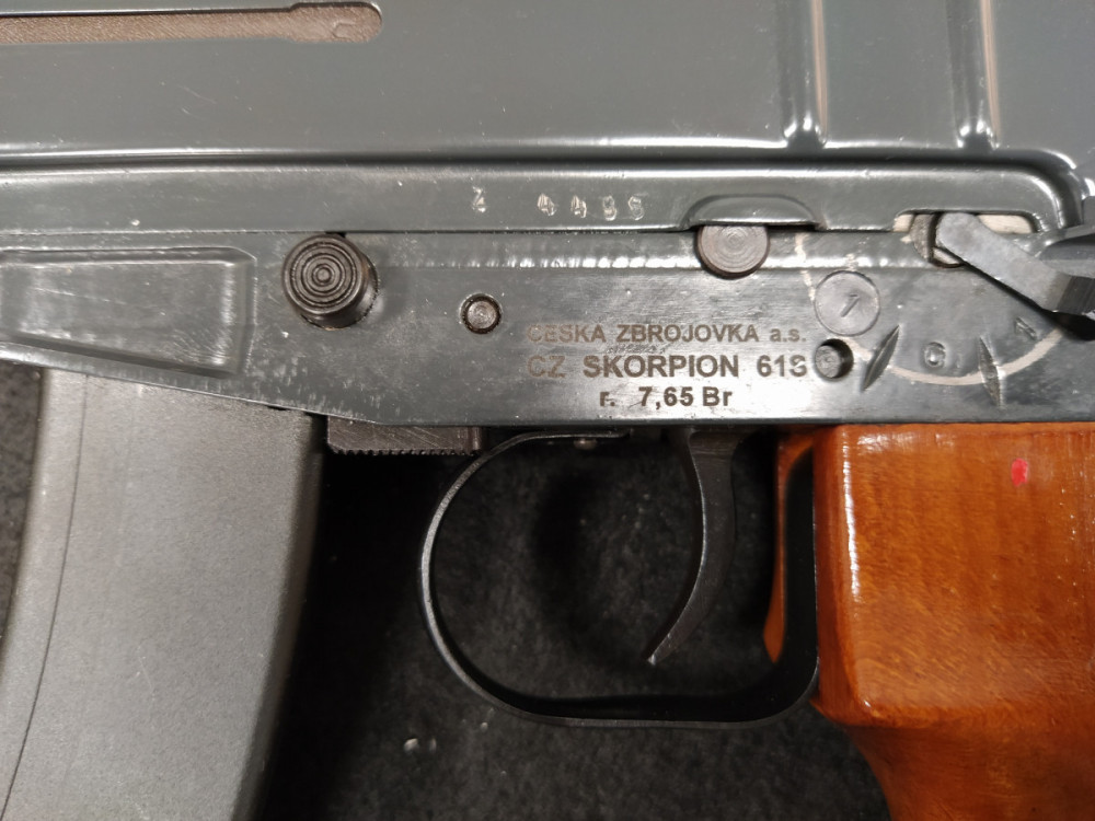 Pistole samonabíjecí CZ Skorpion MOD. 61 S 7,65Br. č.3