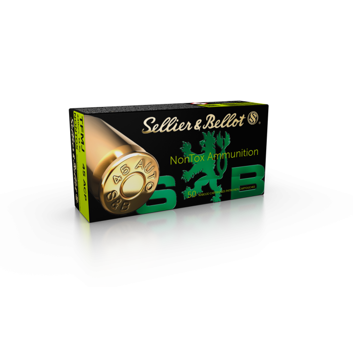 Náboje Sellier Bellot .45 AUTO TFMJ NonTox
