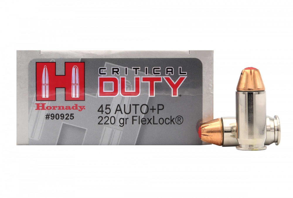Náboje Hornady Critical Duty LE, .45 AUTO +P FlexLock, 220grs