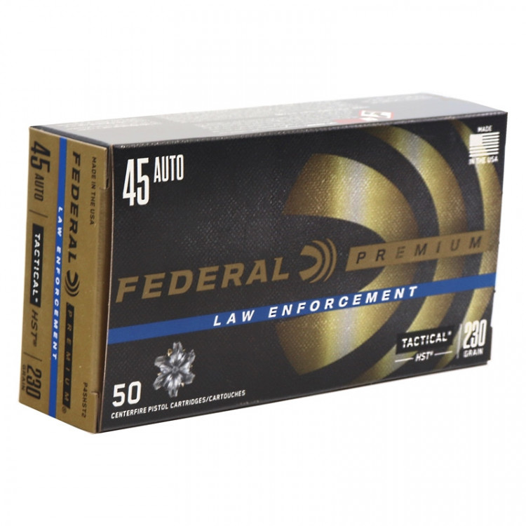 Náboje Federal Law Enforcement .45 ACP, Tactical HST, 230grs