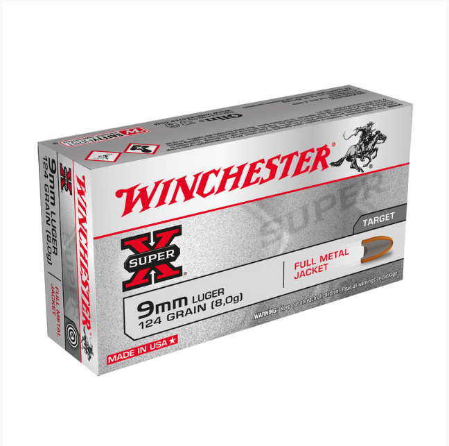Náboje 9mm Luger Winchester SuperX 124gr č.1