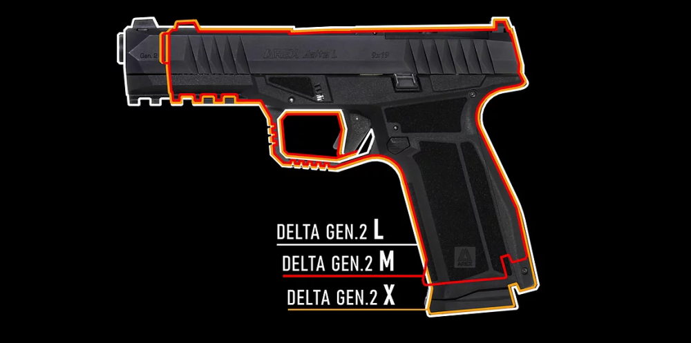 Pistole samonabíjecí AREX Delta Gen. 2 - Black č.2