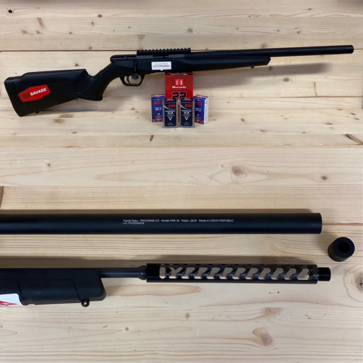 Malorážka opakovací Savage B22 PSR s integrovaným tlumičem .22 LR č.3