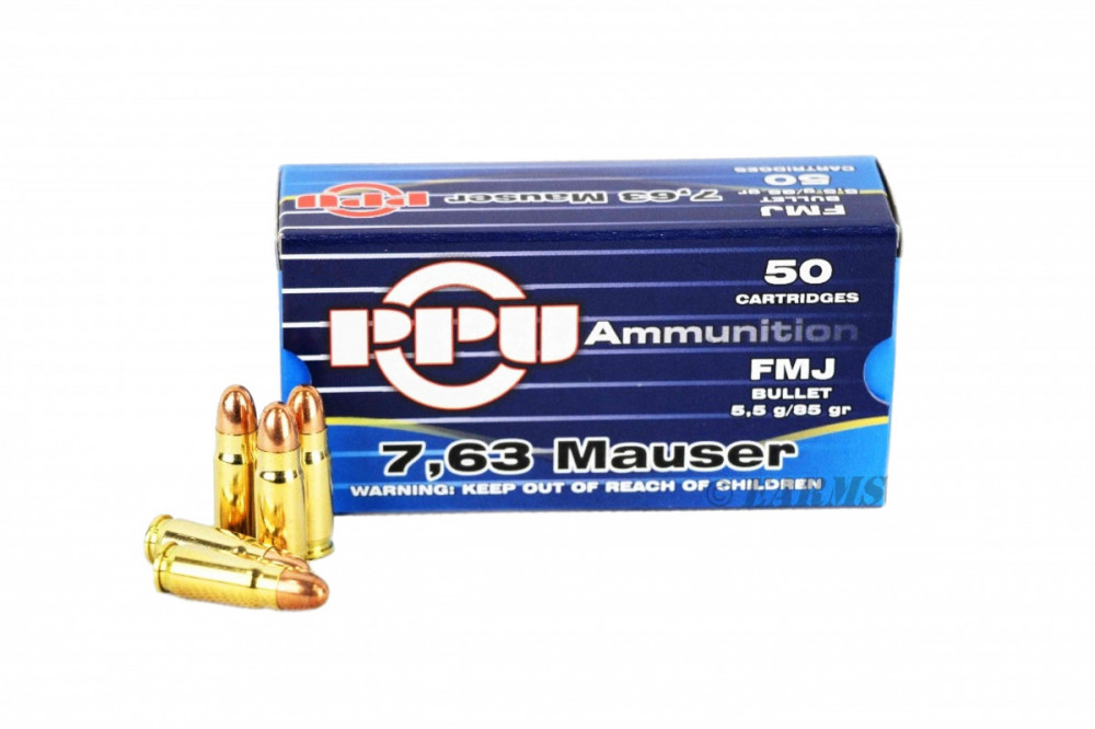 Náboje 7,63 Mauser (PPU) č.1
