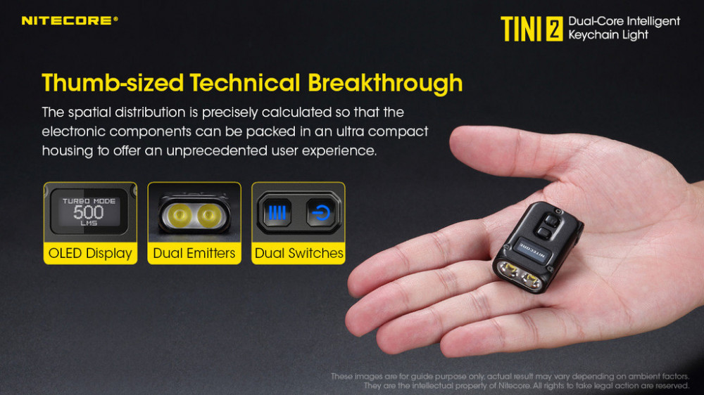 NITECORE TINI 2 kapesní svítilna, 500lm č.7