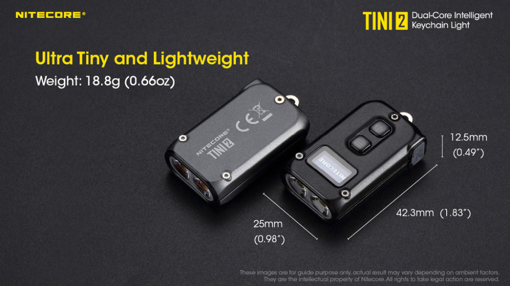 NITECORE TINI 2 kapesní svítilna, 500lm č.8
