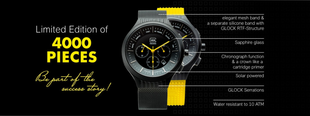 Náramkové hodinky Glock Watch Chrono Limited Edition č.2