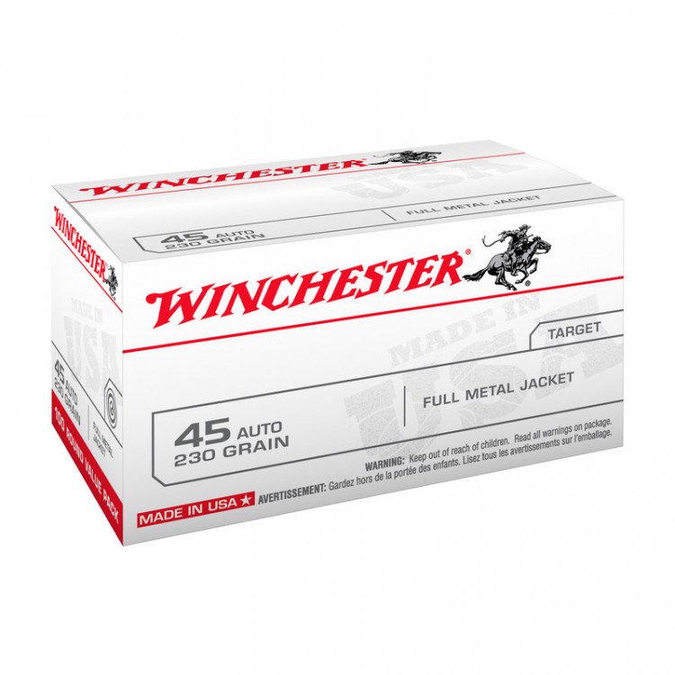 Náboje Winchester .45 ACP FMJ