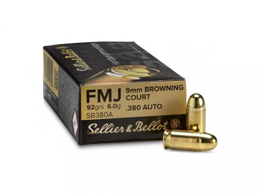 Náboje 9mm Browning court Sellier & Bellot 6g