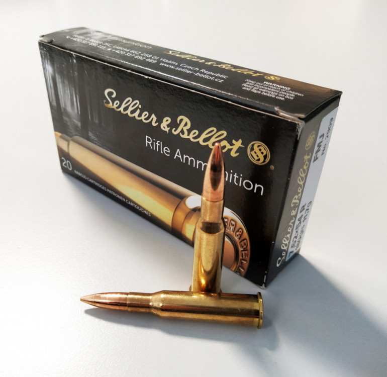 Náboje 7,62x54R FMJ 180gr Sellier & Bellot