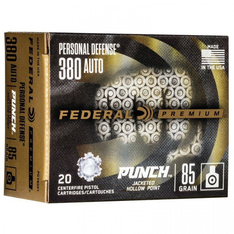 Náboje Federal Personal Defense 9mm Browning JHP Punch