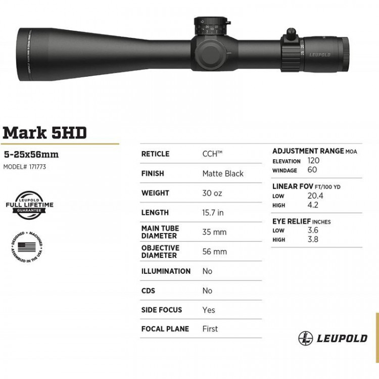Puškohled Leupold MARK 5 HD 5-25x56mm č.3