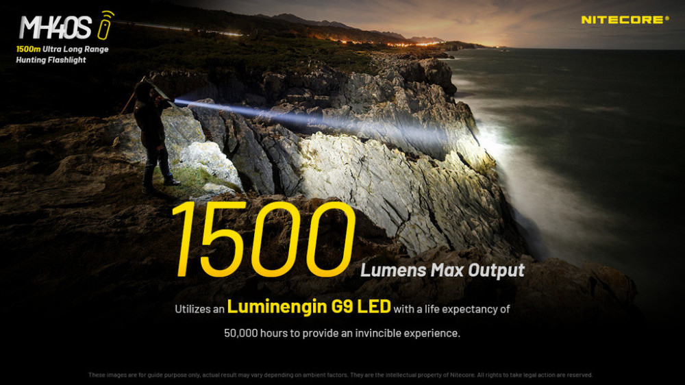 Taktická svítilna NITECORE MH40S - 1500lm č.9