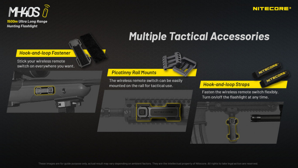 Taktická svítilna NITECORE MH40S - 1500lm č.13