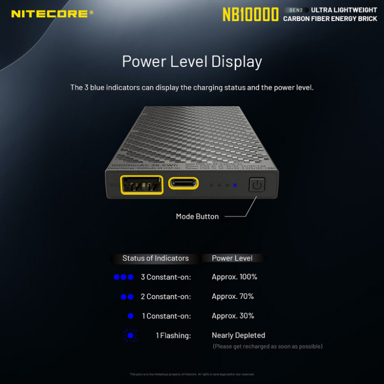 Powerbanka NITECORE NB10000 č.15