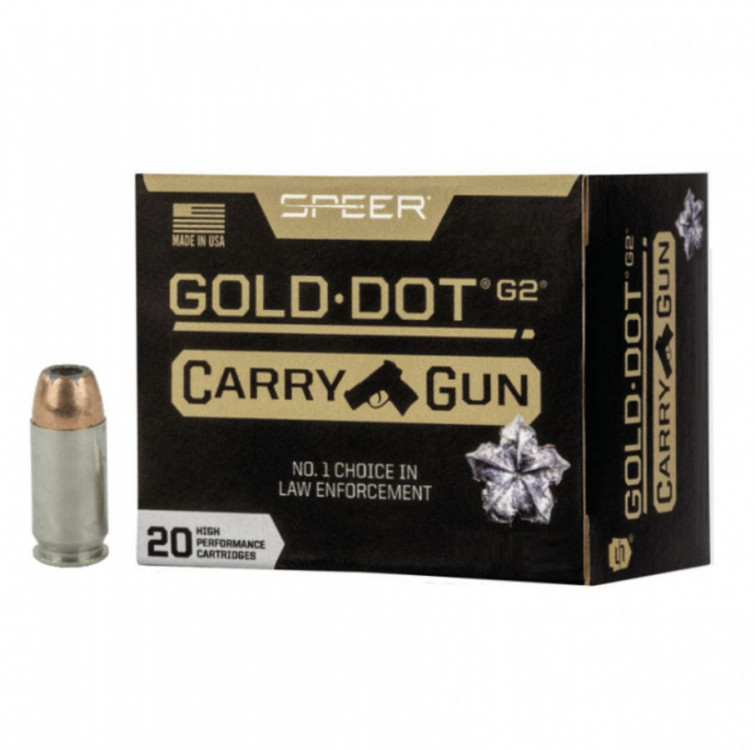 Náboje Speer G2 Carry Gun .45 ACP 200gr. Gold Dot HP +P