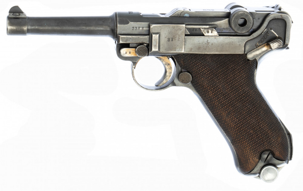 Pistole samonabíjecí Mauser P08 + Pouzdro - KOMISE č.1