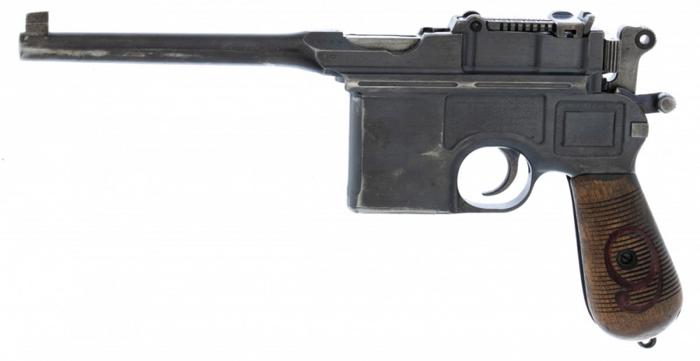 Pistole samonabíjecí Mauser C96 + pažba - 9mm Luger - KOMISE