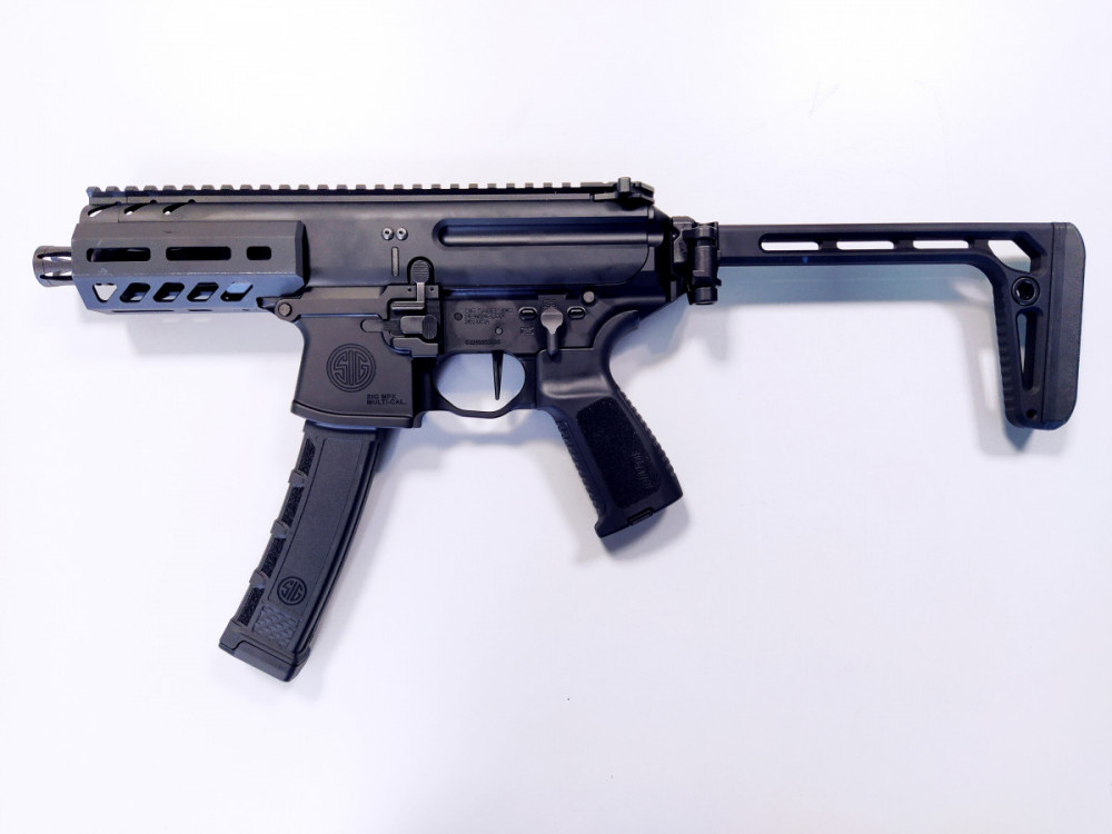 Pistole samonabíjecí SIG SAUER MPX K 4,5" s pažbou