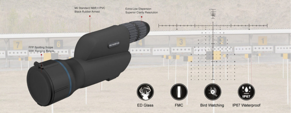 Pozorovací dalekohled Vector CONTINENTAL 20-60X80 ED SPOTTING SCOPE č.8