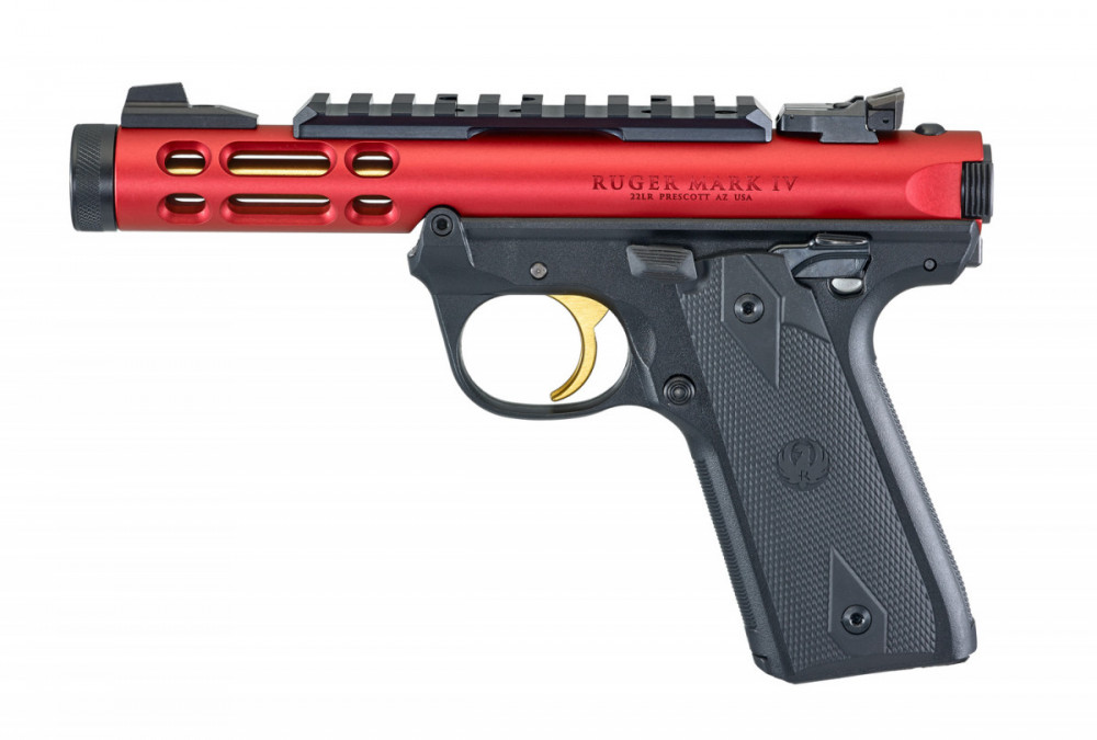 Pistole samonabíjecí Ruger MkIV 22/45 Lite - RED č.1