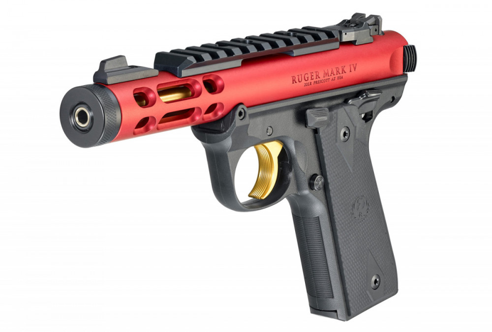 Pistole samonabíjecí Ruger MkIV 22/45 Lite - RED č.2