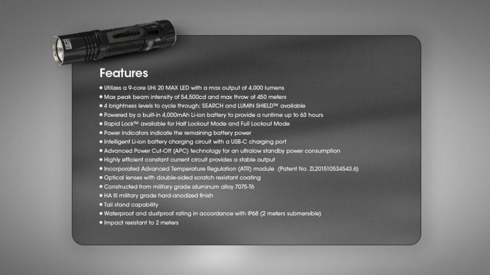 Svítilna NITECORE EDC31 - 3500 lm č.14