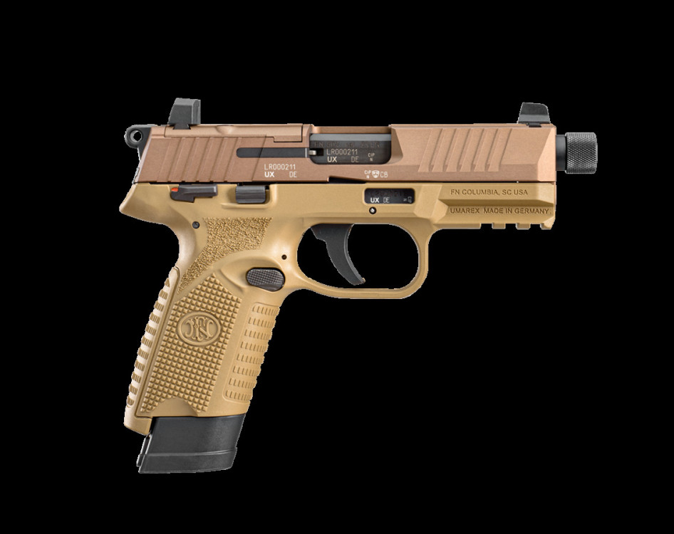 Pistole samonabíjecí FN 502 Tactical .22 LR - FDE č.1