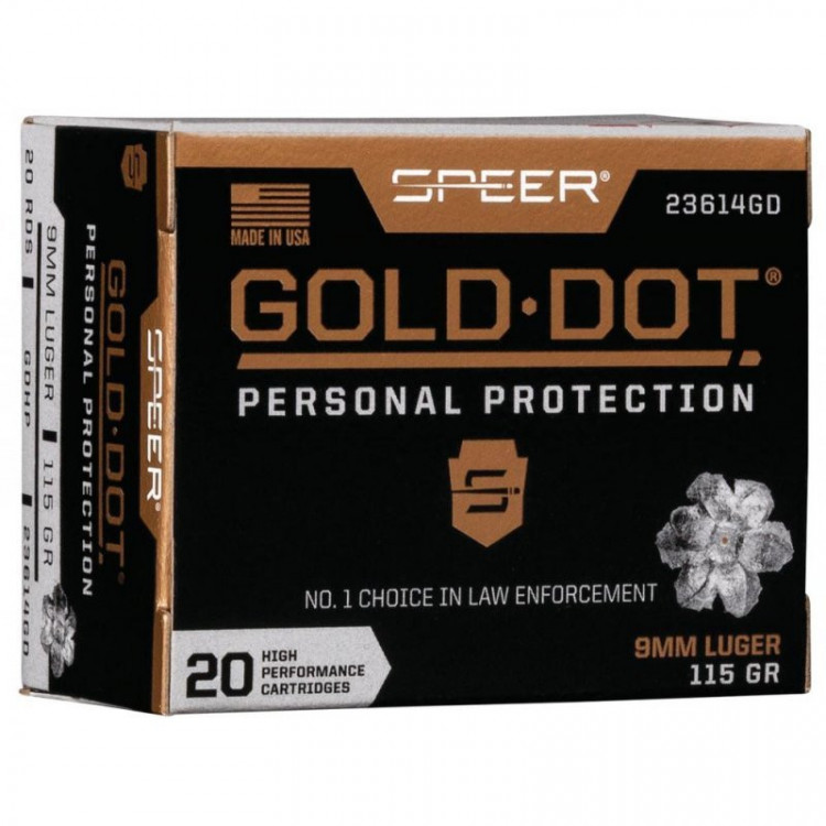 Náboje Speer Gold Dot 9mm Luger GDHP 115gr č.1