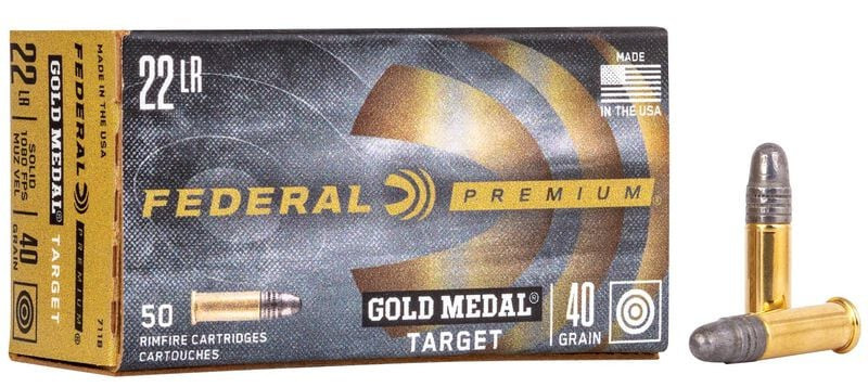 Náboje .22 LR Federal Premium Gold Medal Target - 40 gr