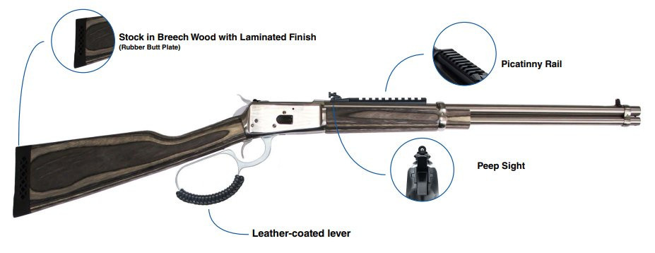 Puška opakovací Rossi Puma Laminated 20" - .44 Rem Mag