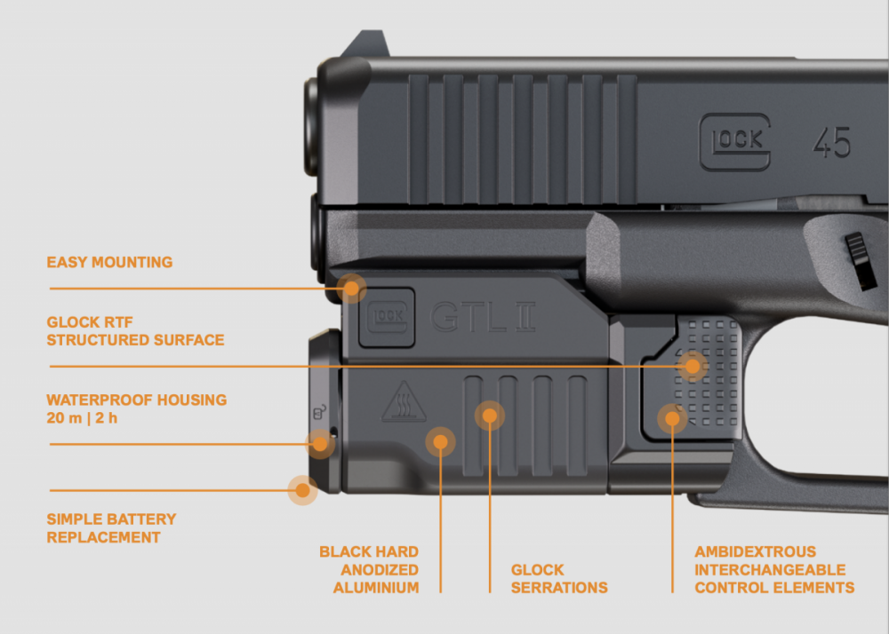 Svítilna Glock GTL II - 600 lm č.3
