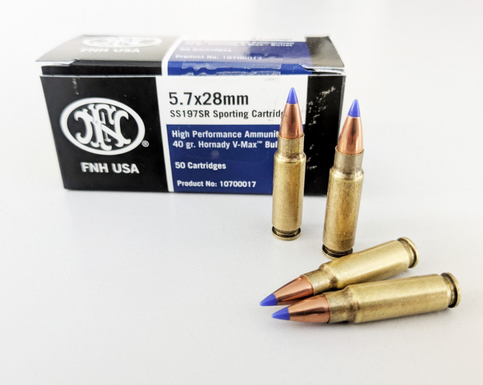 Náboje FNH USA 5,7x28 mm V-MAX 40grs