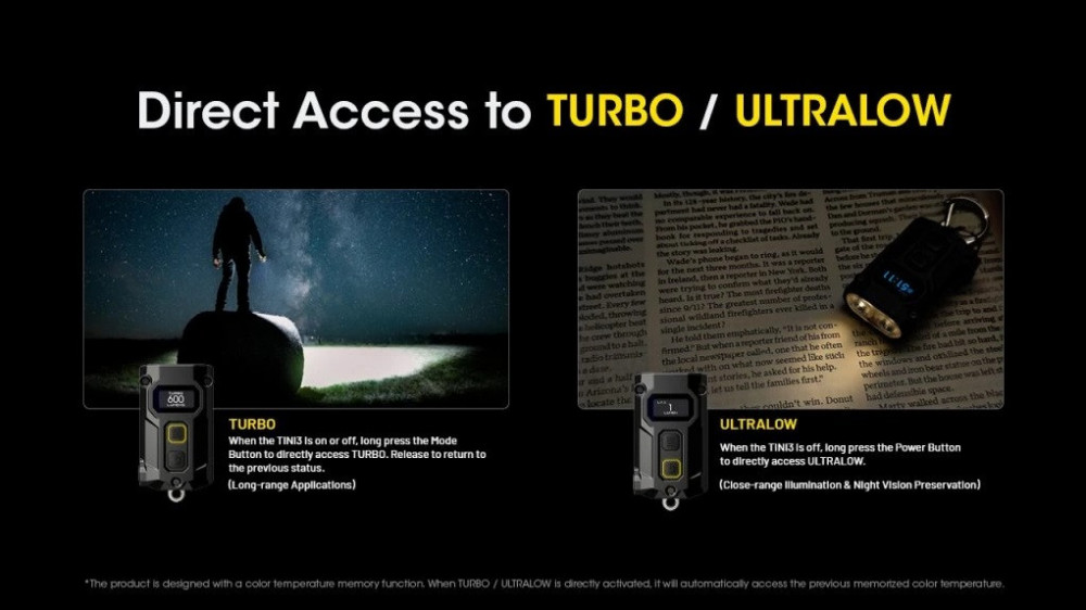 NITECORE TINI 3 kapesní svítilna, 600lm č.15