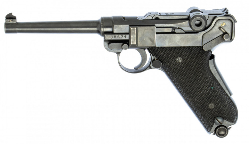 Pistole samonabíjecí WFB P06/29 Švýcarsko č.1