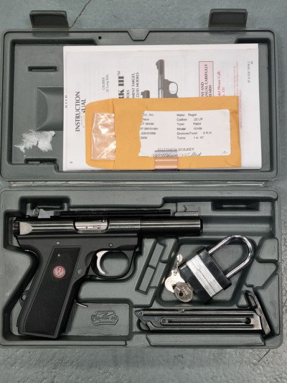 Pistole samonabíjecí Ruger 22/45 MkIII - KOMISE č.3