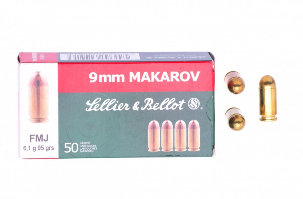 Náboje 9mm Makarov Sellier & Bellot