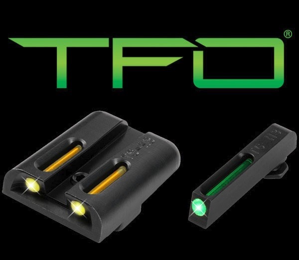 Mířidla Truglo  TFO pro Glock 17/19 LOW SET - žlutá/zelená č.1