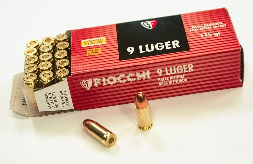 Náboje 9mm Luger FMJ (FIOCCHI) č.1