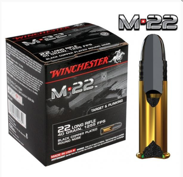 Náboje .22 LR Winchester M-22 40 gr.  balení 500ks č.1
