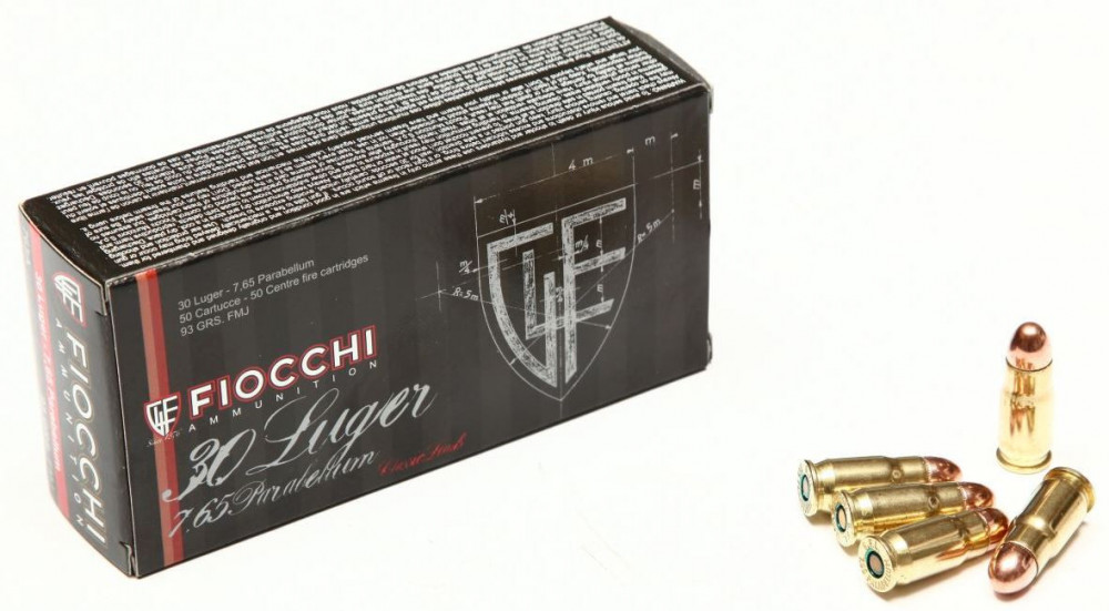 Náboje FIOCCHI 7,65mm Parabellum FMJ