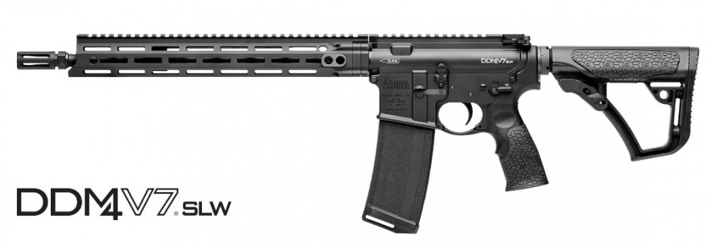 Samonabíjecí puška Daniel Defense – DDM4 V7 SLW Black M-lok 14,5'' cal .223 rem č.1