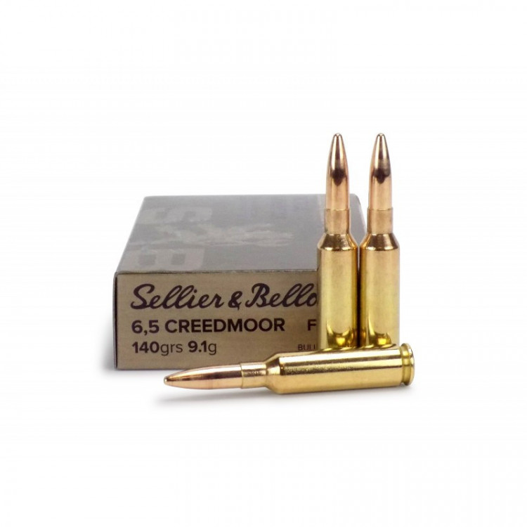 Náboje 6,5mm Creedmoor FMJ 140 grs Sellier & Bellot č.1