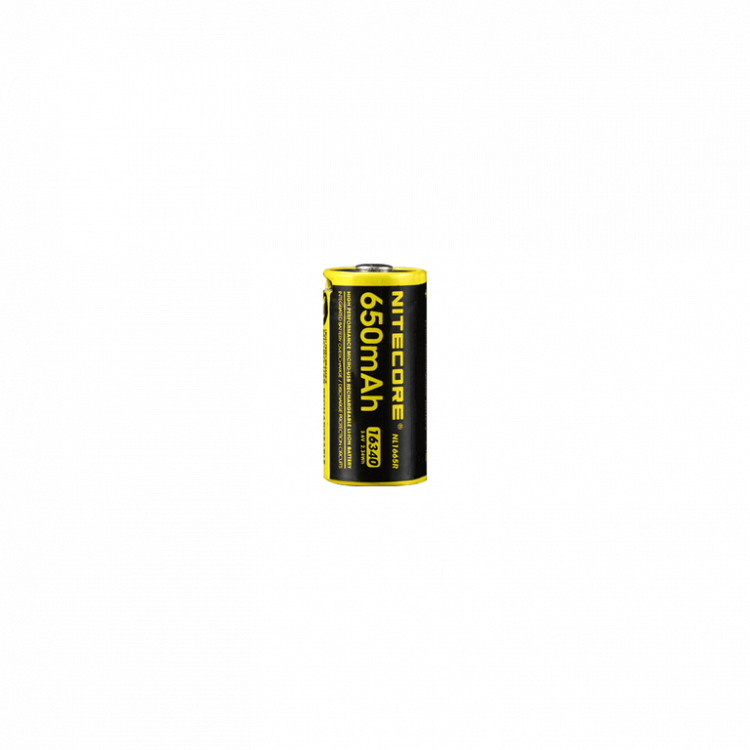 NITECORE 16340 (RCR 123) Micro USB dobíjecí, Li-ion 3,6V, 650 mAh č.1